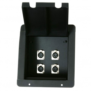 ELITE CORE Recessed Floor Box with XLRF Connections