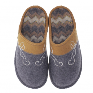 HAFLINGER Unisex Arch Support Wool Slippers