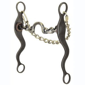 CIRCLE Y Mike Beers Ported Chain Stage D 8in Blue Steel Bit (535) - Circle Y