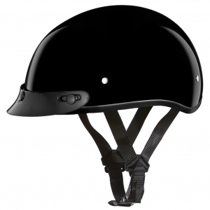 DAYTONA HELMETS Daytona Skull Cap Hi-Gloss Black Helmet (D1-A)