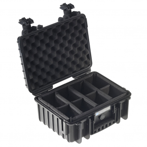 B&W INTERNATIONAL Type 3000 Black Outdoor Case with RPD Insert (3000/B/RPD)