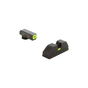 AMERIGLO For Glock CAP Green Tritium LumiGreen Square Outline Front and Lime Green Line Rear Sights (GL-615)