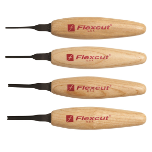 FLEXCUT 90 deg Parting Micro Woodcarving Tool Set (MT800) - Flexcut