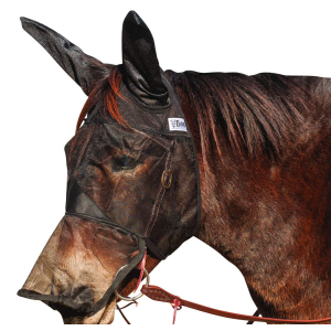 CASHEL Quiet Ride Mule Long Nose Fly Mask Ears - Cashel Company
