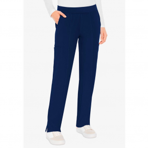 MED COUTURE Women's Yoga 2 Cargo Pocket Petite Navy Pants (8744P-NAVY)