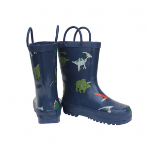 FOXFIRE Kids Navy Blue Dinosaur Rain Boots (600-65)