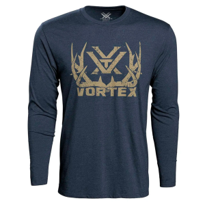 Vortex VORTEX Men's Full-Tine Charcoal Heather Long Sleeve T-Shirt (VOR-221-05-CHH) - $23.99 at gritroutdoors.com