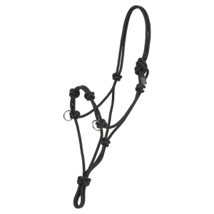 Mustang MUSTANG Side Pull Black Rope Halter (8000-D) - $19.99 at gritroutdoors.com