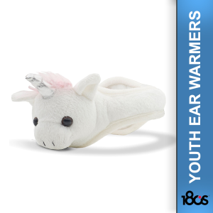 180S Youth Unicorn White/Pink Ear Warmer (41505-911-01)