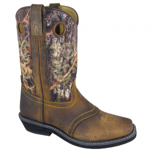 SMOKY MOUNTAIN BOOTS Women's Pawnee Brown Oil Distress/Camo Western Boot (6360)