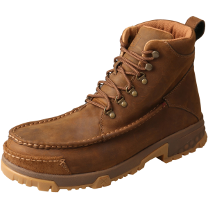 TWISTED X Men's CellStretch Work 6in Comp Toe Distressed Saddle Boot (MXCC001) - Twisted X