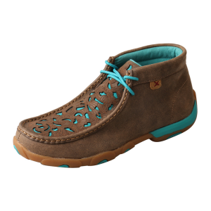 TWISTED X Chukka Driving Bomber/Turquoise Moccasins (WDM0126)