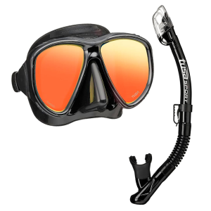 TUSA Powerview Dry Adult Mask and Snorkel Combo (UC-2425P)