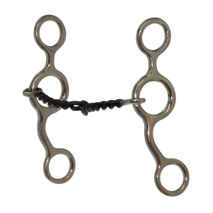 CIRCLE Y Junior Cowhorse Twisted Snaffle Bit (DR048) - Circle Y