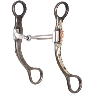 CLASSIC EQUINE Floral Scroll Tool Box Straight Shank Bit with Smooth Bar (TBBIT36SS20)