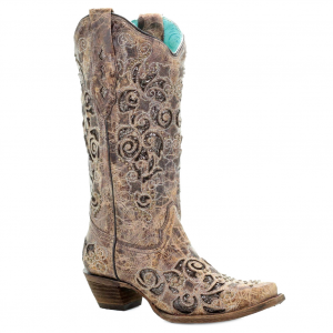 CORRAL Women's Inlay and Studs Boot (A3228-LD)