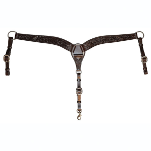 CIRCLE Y Contoured Classic Floral Breast Collar (4243-1101) - Circle Y