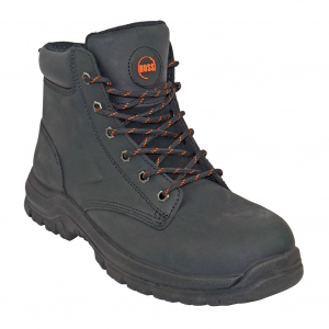 HOSS BOOT COMPANY Men's Basin Black Wide Steel Toe Work Boot (60141)