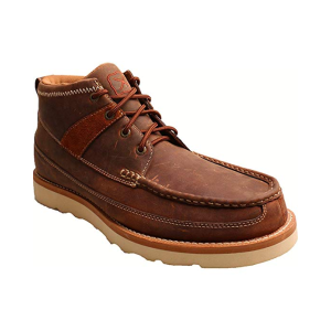 TWISTED X Mens Casual Oiled Saddle Steel Toe Shoe (MCAS001) - Twisted X