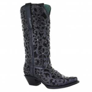 CORRAL Women's Inlay Embroidery and Studs Boot (A3752-LD)