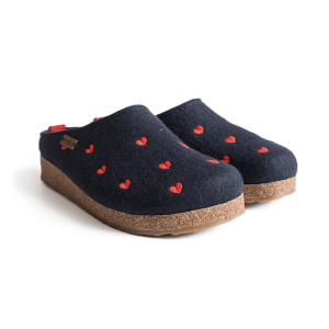HAFLINGER Women's GZ Cuoricini Arch Support Wool Clogs - Haflinger