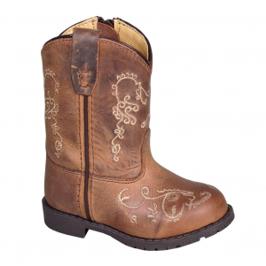 SMOKY MOUNTAIN BOOTS Brown Waxed Distress Western Boot