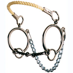 CIRCLE Y Ring Combination Rope Nose Hackamore (903) - Circle Y