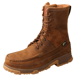 TWISTED X Men's Work Comp Toe Distressed Saddle Boot with CellStretch (MXCCM01)