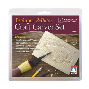 FLEXCUT Beginner 2-Blade Craft Carver Set (SK111) - Flexcut