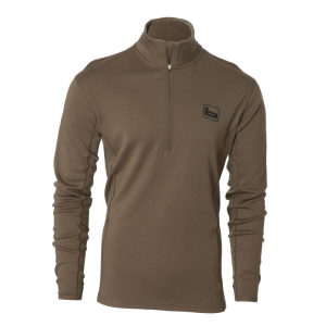 BANDED Base Merino Wool Chocolate 1/4 Zip Pullover (B1030020-CH)
