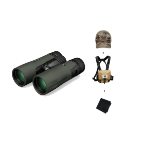 VORTEX Diamondback HD Binocular w/ GlassPak Harness Case, Multicam Camo Cap and Microfiber Cleaning Cloth