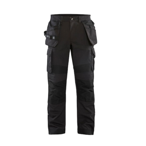 BLAKLADER Men's Ripstop Black Craftsmen Pant with HTP (169113309900) - Blaklader