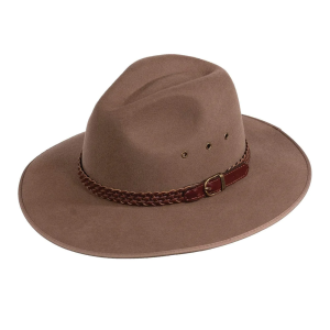 OUTBACK TRADING South Fork Wool Taupe Hat (1106-TAU) - Outback Trading