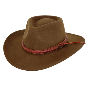 OUTBACK TRADING Dusty Rider Wool Brown Hat (1379-BRN) - Outback Trading