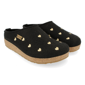HAFLINGER Women's GZ Cuoricini Arch Support Wool Clogs - Haflinger