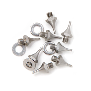 KORKERS TuffTrax Threaded Silver Steel Spike Pack
