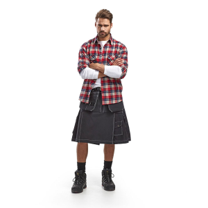 BLAKLADER 1627 Glasgow Black Utility Kilt (162713709900) - Blaklader