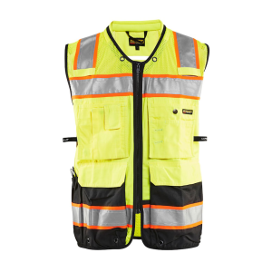 BLAKLADER 3132 Hi-Vis Surveyor's Yellow/Black Vest (313218313399) - Blaklader
