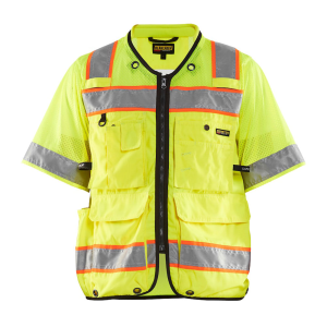 BLAKLADER 3139 Hi-Vis Sleeved Yellow/Black Vest (313918313399) - Blaklader