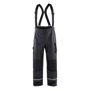 BLAKLADER 1387 Black Rain Pants with Reflective Details (138720039900) - Blaklader