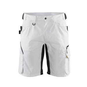 BLAKLADER 1638 White/Dark Grey Ripstop Shorts (163813301098) - Blaklader