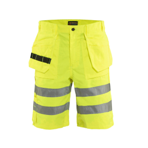 BLAKLADER 1635 Yellow Hi-Vis Shorts (163518043300) - Blaklader