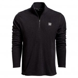 VORTEX Men's Yosemite Falls Microgrid Fleece Pullover (VOR-222-42-BLK)