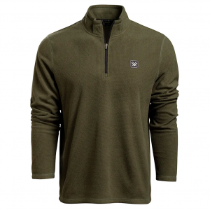 VORTEX Men's Yosemite Falls Microgrid Fleece Pullover (VOR-222-42-BLK)