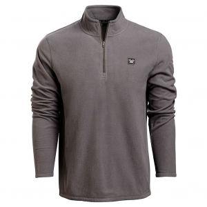 VORTEX Men's Yosemite Falls Microgrid Fleece Pullover (VOR-222-42-BLK)