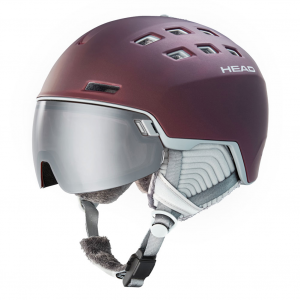 HEAD Rachel Visor Burgundy Ski Helmet (323532)