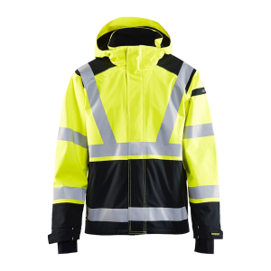 BLAKLADER 4787 US Hi-Vis Premium Shell Yellow/Black Jacket (478719873399) - Blaklader