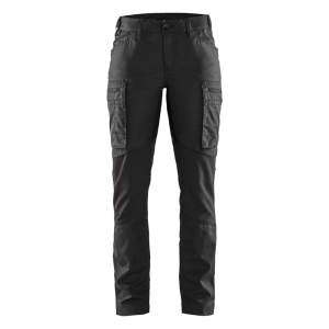 BLAKLADER Womens 7153 Service Stretch Black Pant (715318459900) - Blaklader