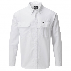 GILL Men's Overton White LS Fishing Shirt (1113WH)