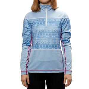 SWIX Womens Tista 1/2 Zip Print Sweater - Swix